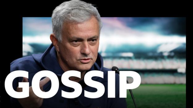 Jose Mourinho and the BBC Sport Gossip graphic