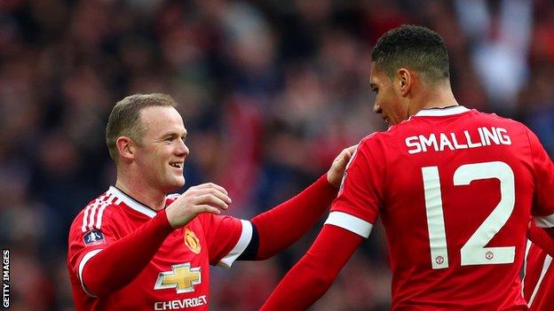 Wayne Rooney and Chris Smalling