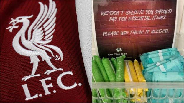 Liverpool: Free period products offered to female fans at Anfield - BBC Sport
