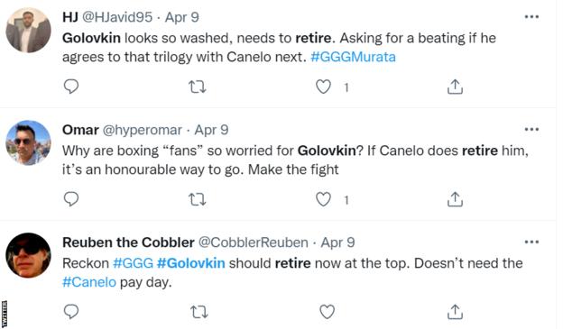 Tweets about Gennady Golovkin v Canelo Alvarez