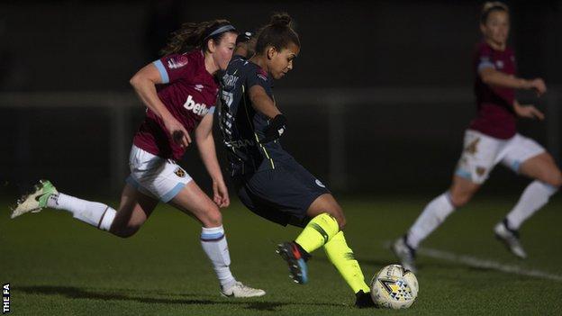 West Ham United Women 1-3 Manchester City Women: Unbeaten City Go Top ...