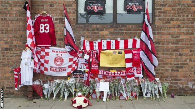 Aberdeen: Club 'retires' seat of popular fan after his death - BBC Sport