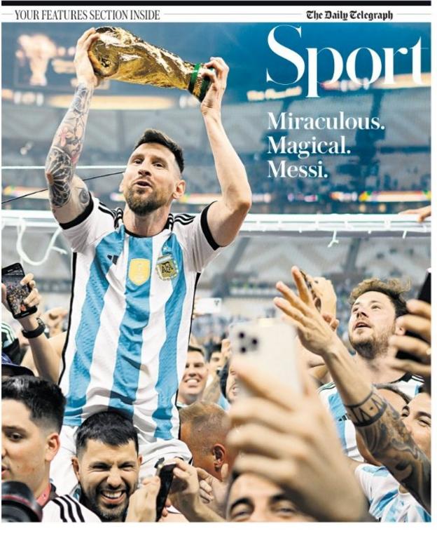 Contraportada del Daily Telegraph