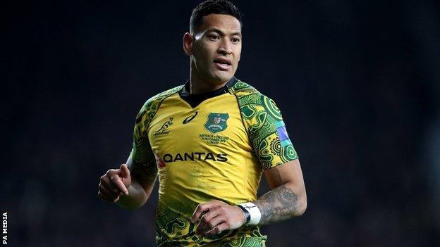 Israel Folau And Rugby Australia Fail To Reach Settlement - BBC Sport