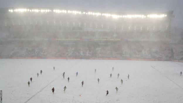 Real Salt Lake's home game against LAFC is affected by snow