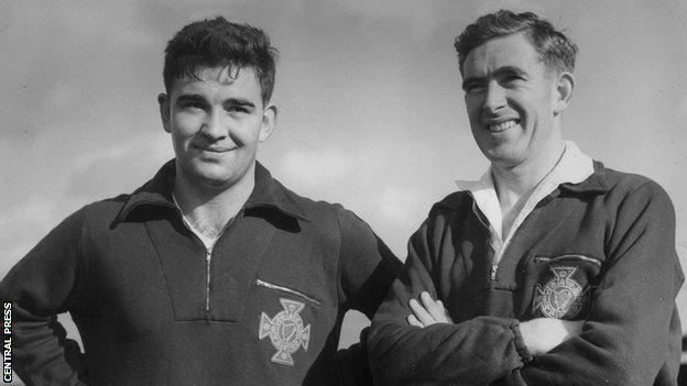 Jackie Blanchflower and Danny Blanchflower