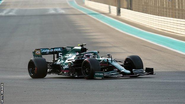 Aston Martin driver Sebastian Vettel