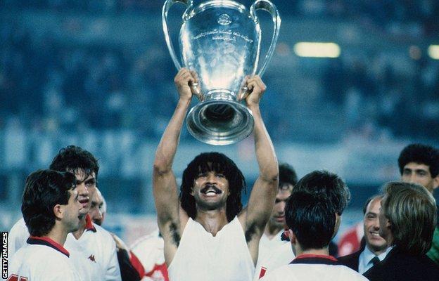 Ruud Gullit of AC Milan looks on durign the Serie A, Italy. News Photo -  Getty Images