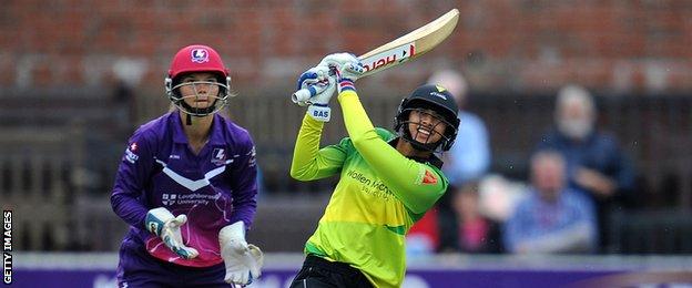 Smriti Mandhana hits out for Western Storm against Loughborough Lighning