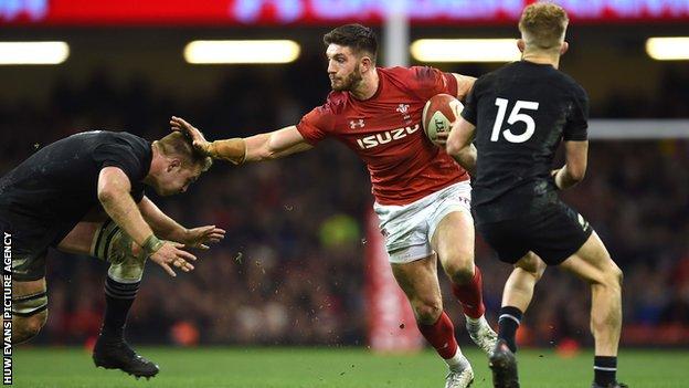 Owen Williams started two of his three Wales internationals in the centre