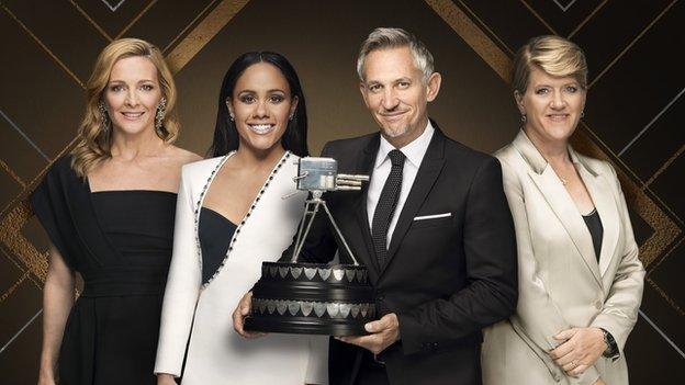 Gabby Logan, Alex Scott, Gary Lineker and Clare Balding