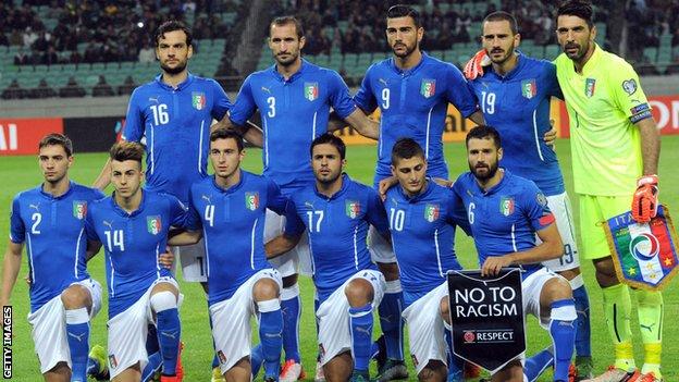 Italy topped their group in Euro 2016 qualifying