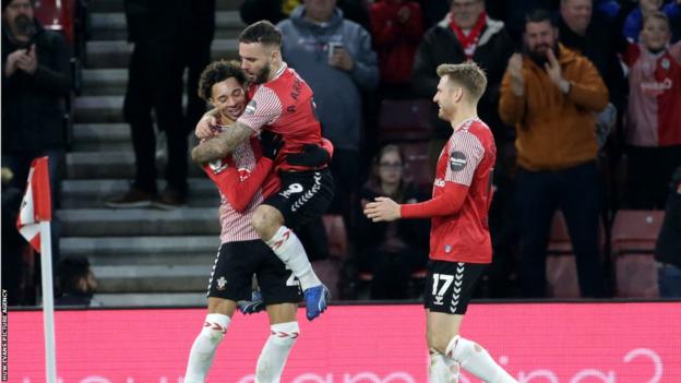 Southampton celebrate goal
