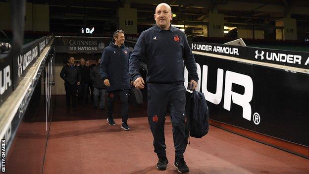 Shaun Edwards walks out of the tunnel at the Principality Stadium