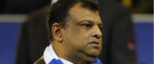QPR owner Tony Fernandes was making his first appearance of the season at Loftus Road