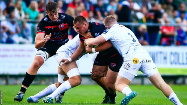 Cornish Pirates playing Exeter in pre-season 2022