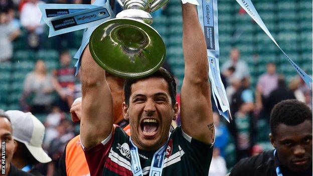 Matias Moroni started for Leicester Tigers in their Premiership final win over Saracens at Twickenham on Saturday