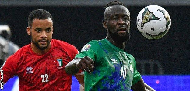 Kei Kamara in action against Equatorial Guinea