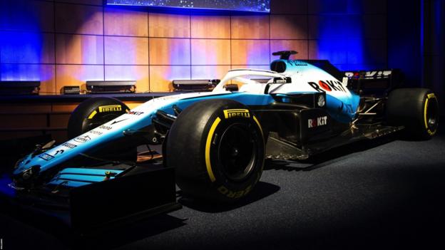 The new Williams car has a new look