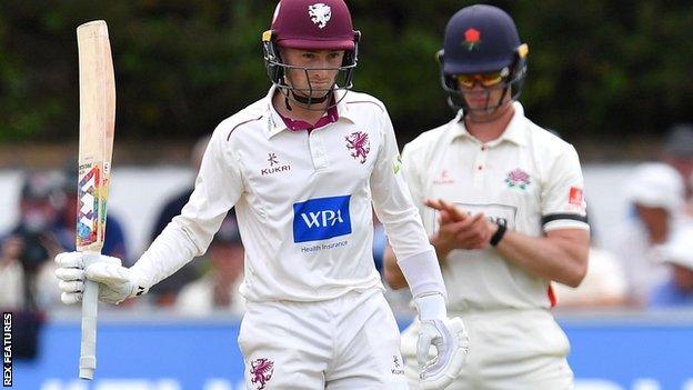 County Championship: Somerset’s Lewis Goldworthy scores maiden first-class century