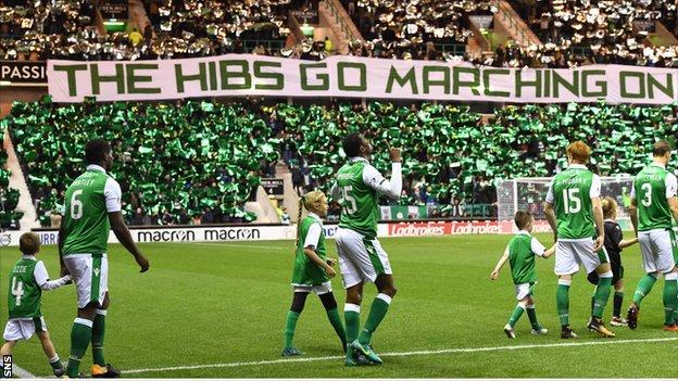 Apart from Celtic and Rangers, Hibs had the biggest average crowd in Scotland