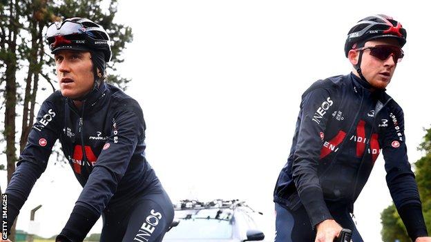 Geraint THomas and Tao Geoghegan Hart