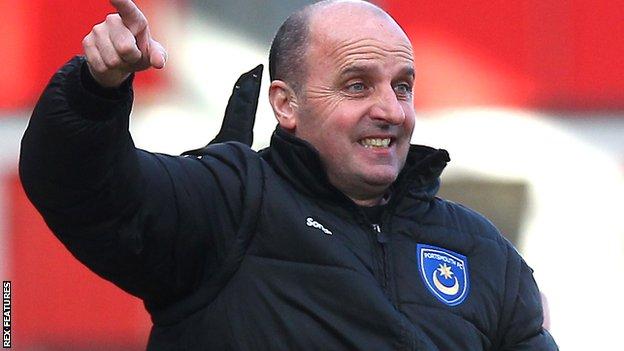 Portsmouth manager Paul Cook