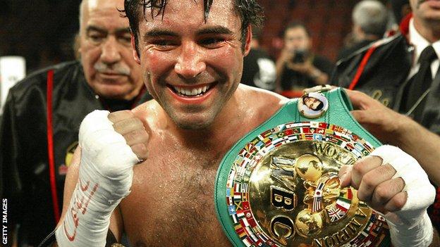 Oscar De La Hoya Boxing Great Could Make Comeback Bbc Sport 