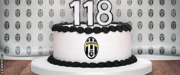 Juventus birthday cake