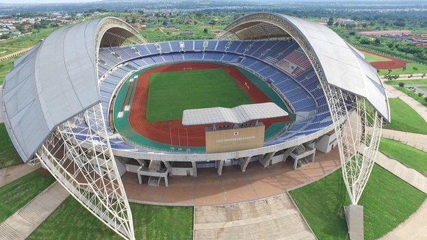 The Levy Mwanawasa stadium in Ndola