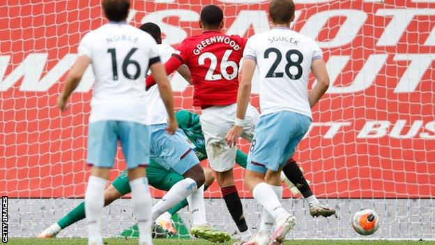 Manchester United 1 1 West Ham Red Devils Need Point To Reach Champions League Bbc Sport