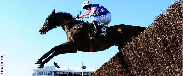 Special Tiara competes in the Queen Mother Champion Chase at Ladies Day