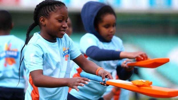 All Stars Cricket kids take part in fun games to help them learn new skills