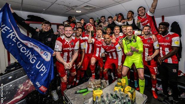 Exeter City celebrate