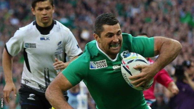 Ireland are sweating on the fitness of Rob Kearney