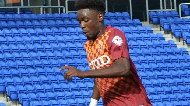 Devante Cole joined Bradford in the summer after leaving Manchester City