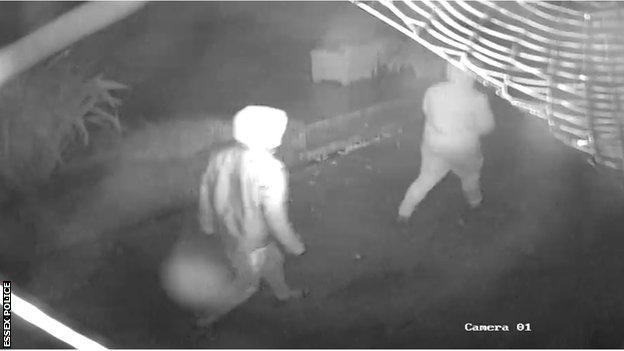 CCTV of robbers at Mark Cavendish's house