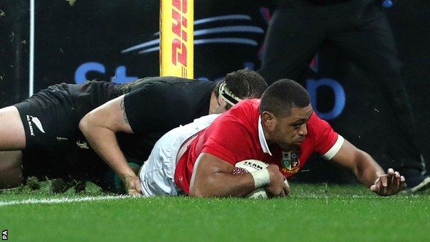 Taulupe Faletau's powerful finish sparked the Lions' thrilling fightback in Wellington