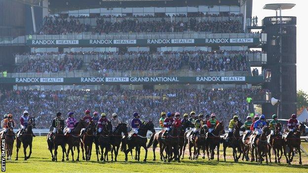 Runners line up for Grand National