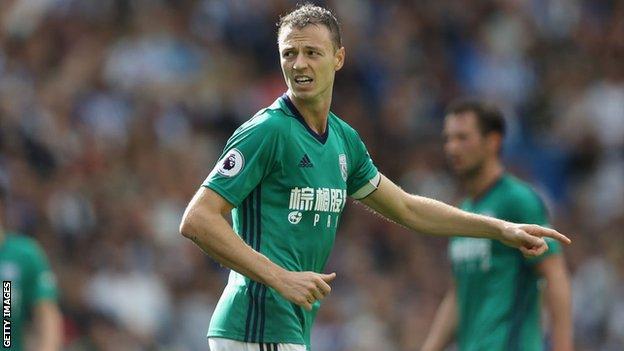 West Brom defender Jonny Evans