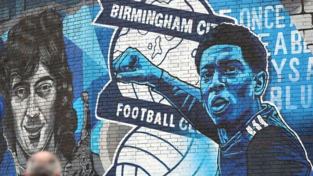 A mural of Trevor Francis and Jude Bellingham