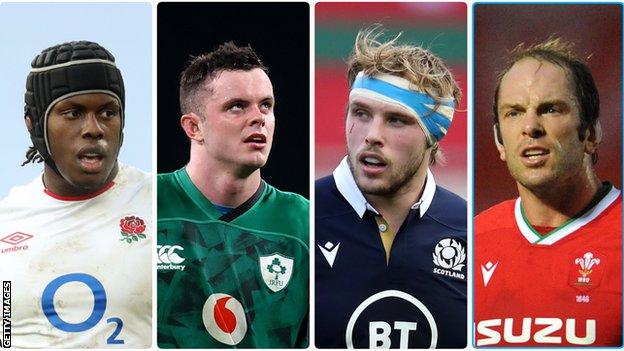 Maro Itoje, James Ryan, Jonny Gray and Alun Wyn Jones