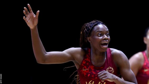 Funmi Fadoju playing for England