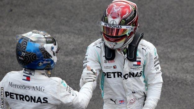 Bottas and Hamilton