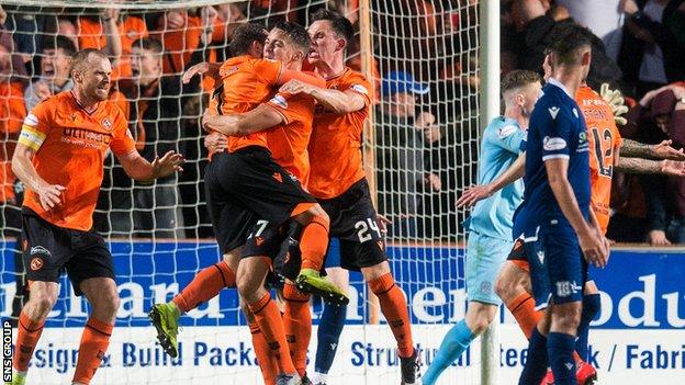 Dundee United hammered neighbours Dundee 6-2 at Tannadice in August