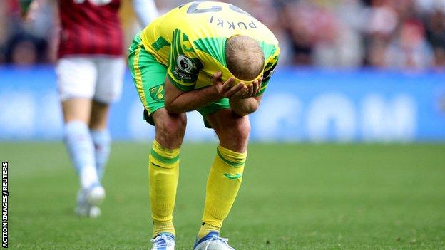 Teemu Pukki reacts to relegation with Norwich City