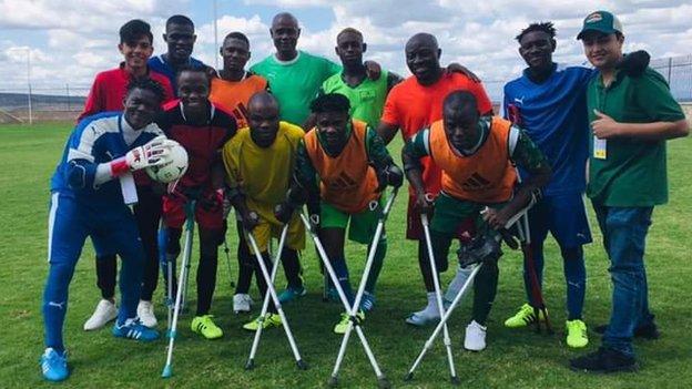 Nigeria's amputee football team in Mexico