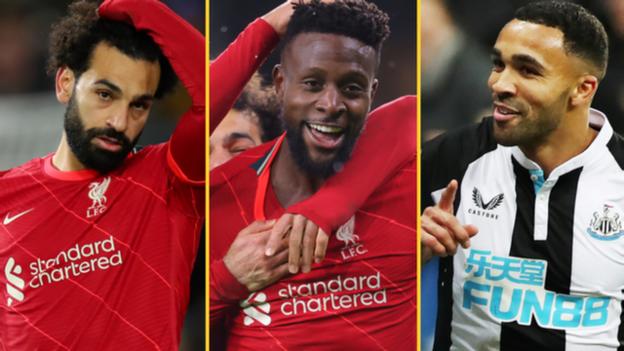 Mohamed Salah, Divock Origi et Callum Wilson