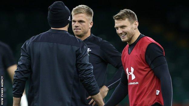 Gareth Anscombe and Dan Biggar