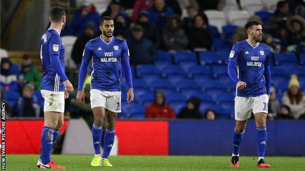 Cardiff players dejected